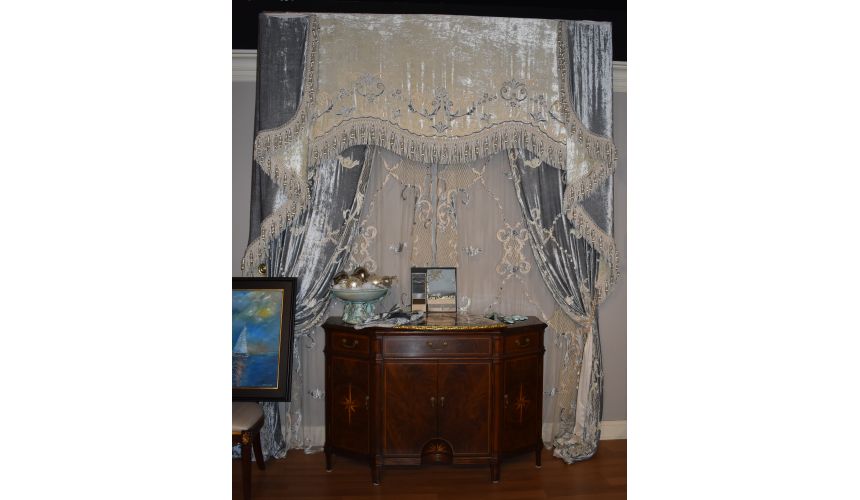 Furniture Masterpieces Embroidered custom made draperies 433