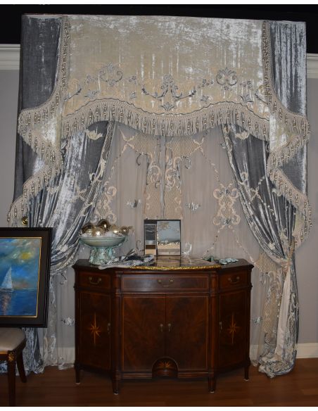 Furniture Masterpieces Embroidered custom made draperies 433