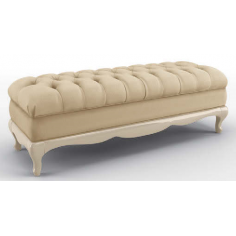 SETTEES, CHAISE, BENCHES Gorgeous Mellowed Ivory Bench 2
