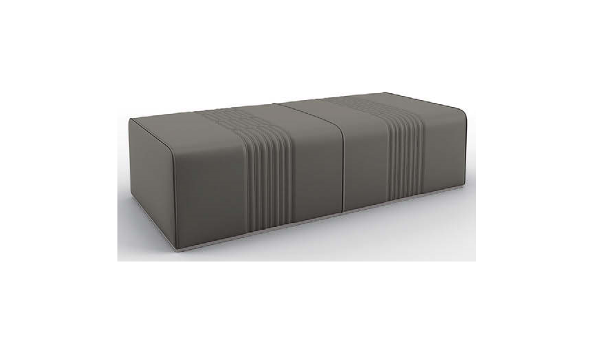 SETTEES, CHAISE, BENCHES Gorgeous Strokes of Graphite Bench