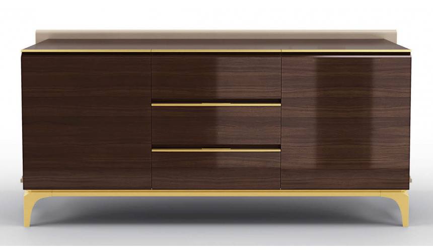 Breakfronts & China Cabinets Gorgeous Morning Espresso Sideboard