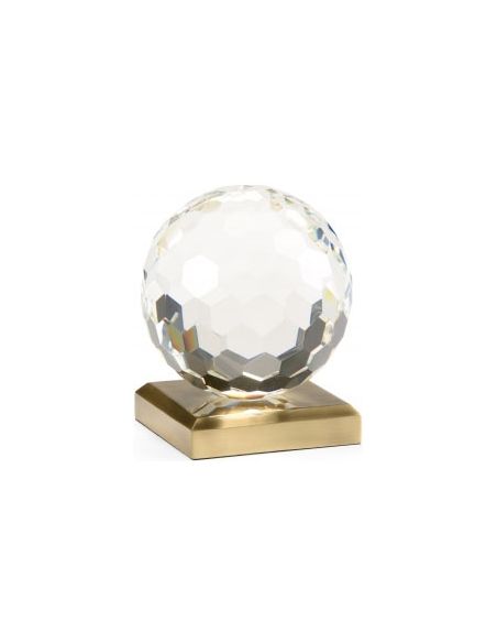 Chelsea Large Hand Cut Crystal Ball Accent