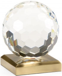 Decorative Accessories Chelsea Large Hand Cut Crystal Ball Accent