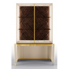 Display Cabinets and Armories High End Crossed Corners Display Cabinet 2
