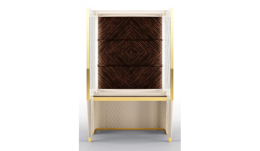 Display Cabinets and Armories High End Crossed Corners Display Cabinet