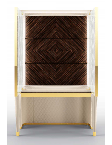 Display Cabinets and Armories High End Crossed Corners Display Cabinet