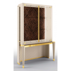 Display Cabinets and Armories High End Crossed Corners Display Cabinet