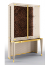 Display Cabinets and Armories High End Crossed Corners Display Cabinet