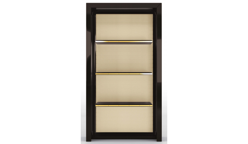 Display Cabinets and Armories Stunning Framed in Noir Bookshelf