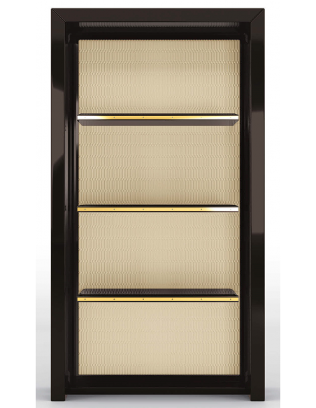 Display Cabinets and Armories Stunning Framed in Noir Bookshelf