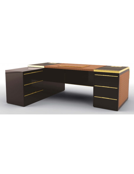 Executive Desks Gorgeous Butterscotch and Coco Desk