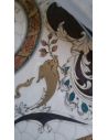 Dining Tables LUXURY FURNITURE CUSTOM MOTHER OF PEARL BOULLE ROUND DINING TABLE.