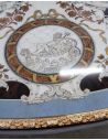 Dining Tables LUXURY FURNITURE CUSTOM MOTHER OF PEARL BOULLE ROUND DINING TABLE.