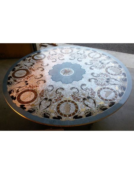 Dining Tables Luxury dining furniture. King Louis Collection Boulle marquetry work.