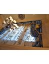Custom Window Treatments Royal Blue and Gold embroidered custom made draperies