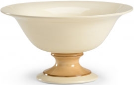 Decorative Accessories Euro Ceramic Bowl with Pedestal Vase