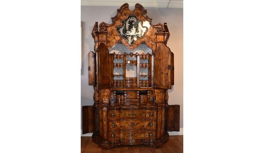 Showroom Items  Venetian Secretary Desk With Cabinet.