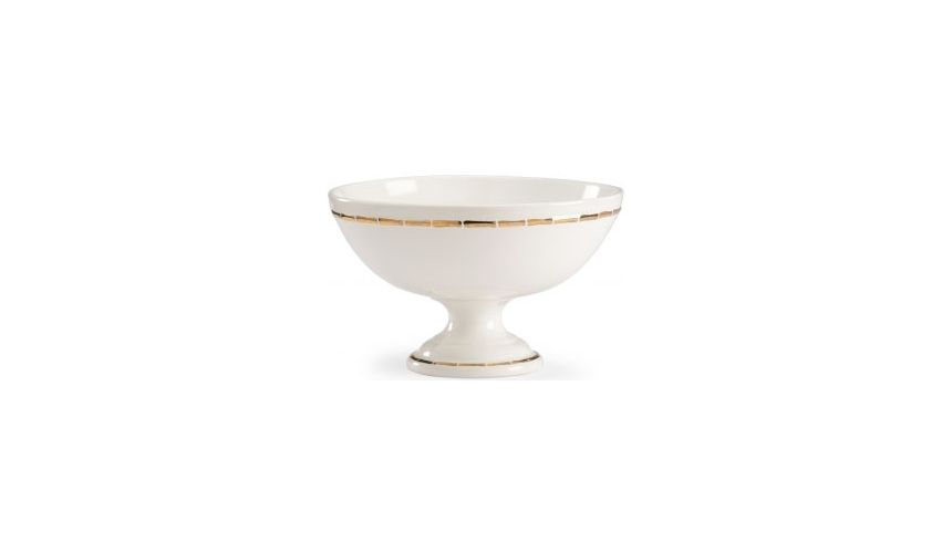 Decorative Accessories Porcelain Ring Bowl with Pedestal Vase