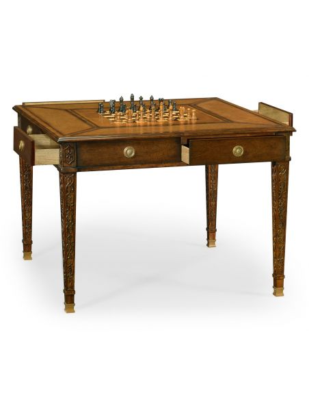 Luxurious Home Accents Leather Game Table