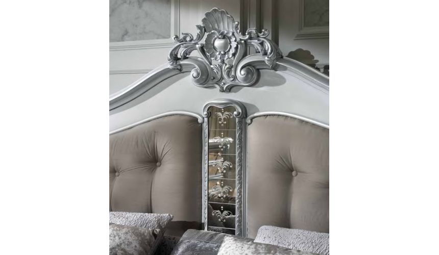 Furniture Masterpieces Venetian master bedroom set with Venetian etched mirror