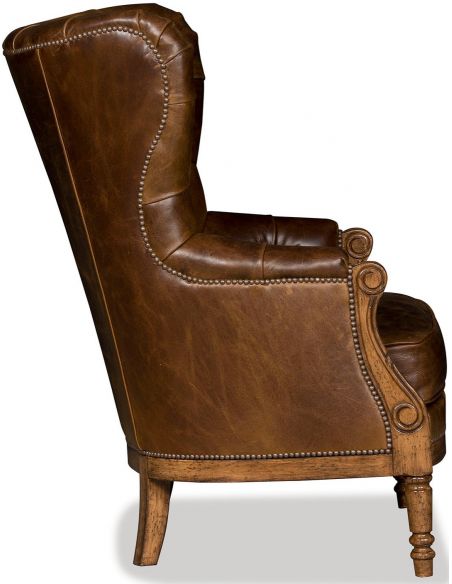 CHAIRS, Leather, Upholstered, Accent Gorgeous Coffee House Arm Chair