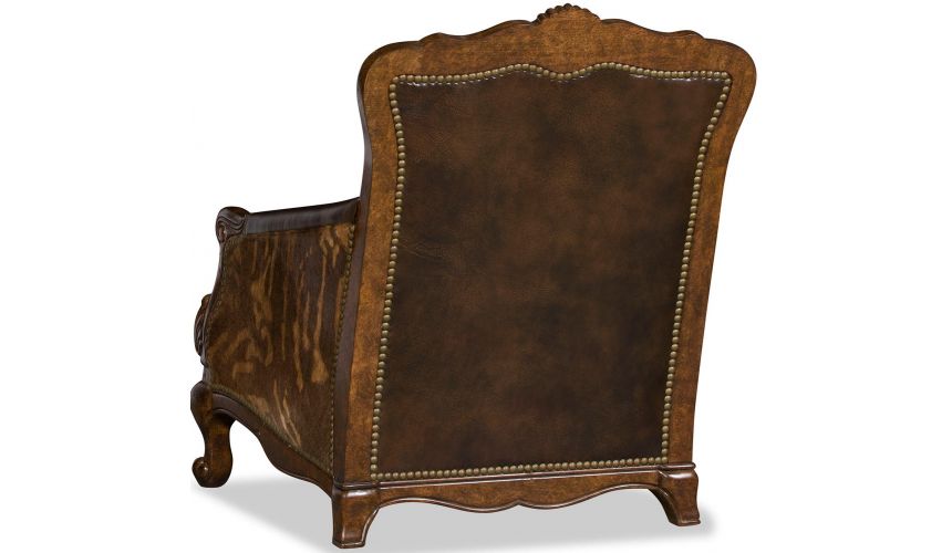 CHAIRS, Leather, Upholstered, Accent Deluxe Jungle Shadows Armchair