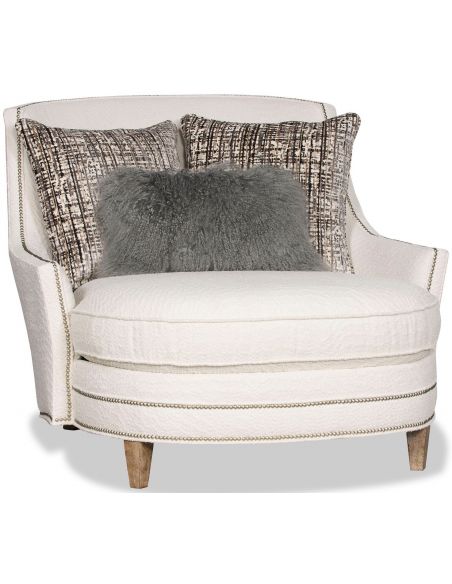 Breathtaking Sophisticated in White Accent Chair