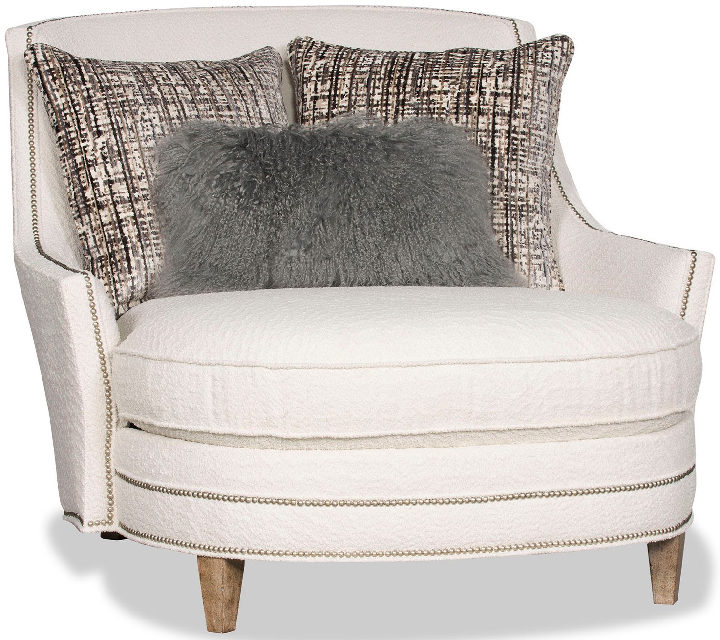 SETTEES, CHAISE, BENCHES Breathtaking Sophisticated in White Accent Chair