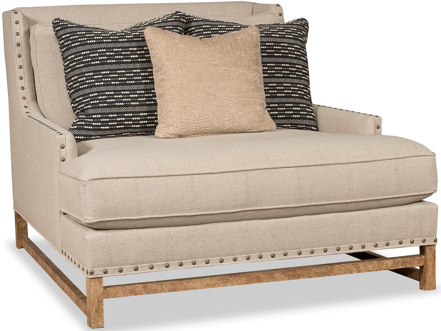 SETTEES, CHAISE, BENCHES Stunning Modest Beige Accent Chair