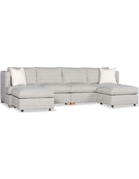 SECTIONALS - Leather & High End Upholstered Furniture Deluxe Smoke Screen Sofa