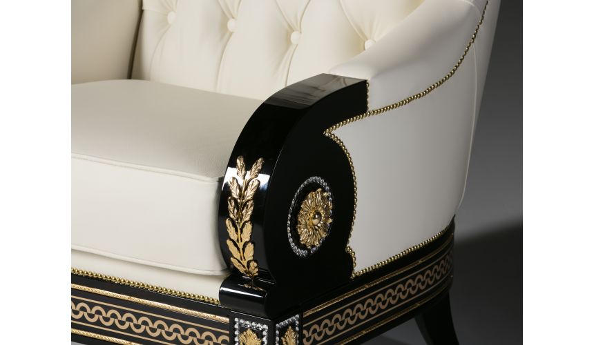 CHAIRS, Leather, Upholstered, Accent BELARUS COLLECTION. SOFA 1 SEATER