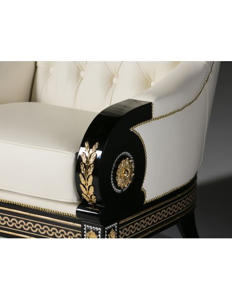 CHAIRS, Leather, Upholstered, Accent BELARUS COLLECTION. SOFA 1 SEATER