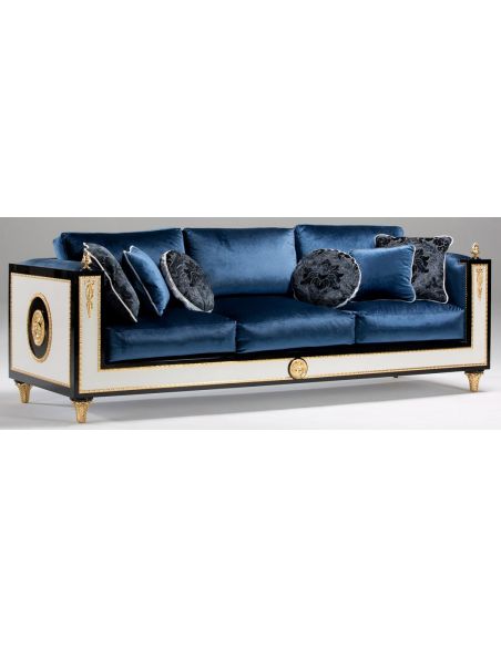 SOFA, COUCH & LOVESEAT STONINGTON COLLECTION RED TUFTED SOFA