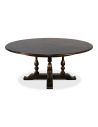 Dining Tables 70 inches open. Jupe table with self storing leaves, Dark walnut