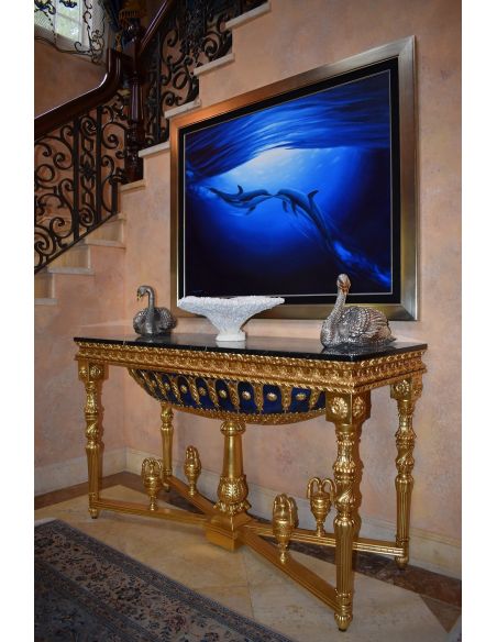 Handmade Italian Luxury Furniture Authentic reproduction console table