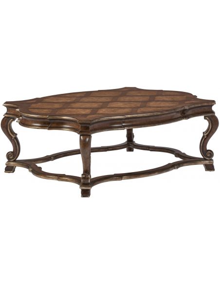 Rectangular and Square Coffee Tables High End Woven Forest Cocktail Table