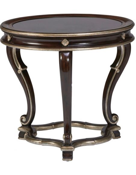 Stunning Silver Moon of Autumn End Table