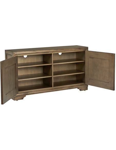 Breakfronts & China Cabinets High End Bronzed Moose Point Credenza