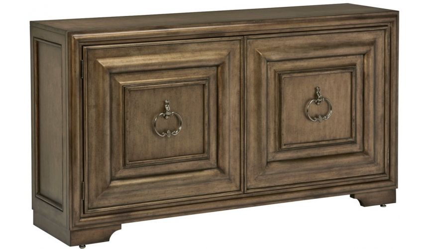 Breakfronts & China Cabinets High End Bronzed Moose Point Credenza