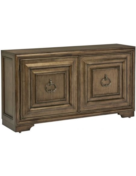 Breakfronts & China Cabinets High End Bronzed Moose Point Credenza