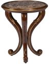 Round & Oval Side Tables Luxurious Molten Glazed Chairside Table