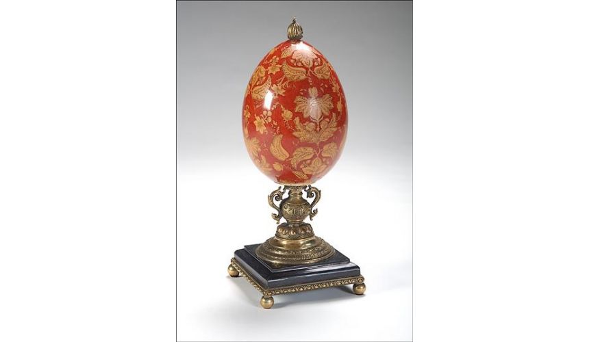 Decorative Accessories High Quality Furniture Hand Painted Damask Egg