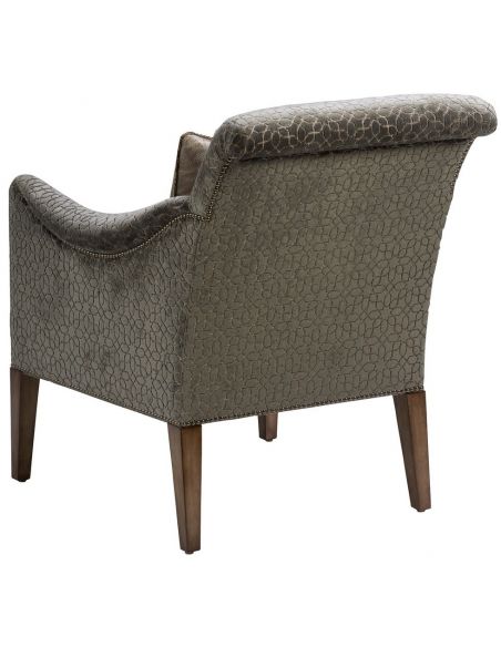 CHAIRS, Leather, Upholstered, Accent Luxurious Patterns of Nature Armchair