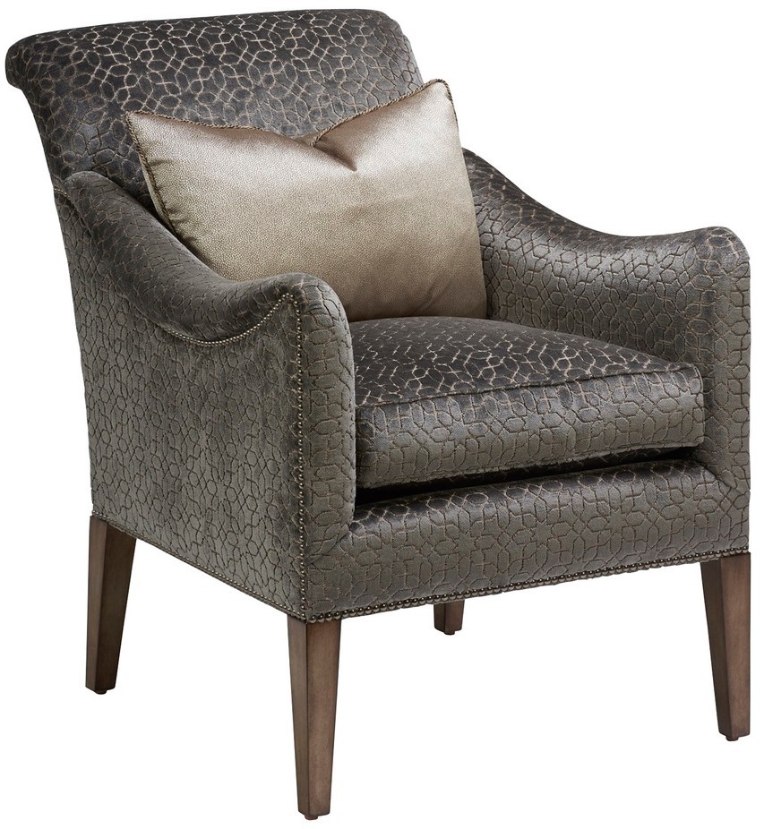 CHAIRS, Leather, Upholstered, Accent Luxurious Patterns of Nature Armchair