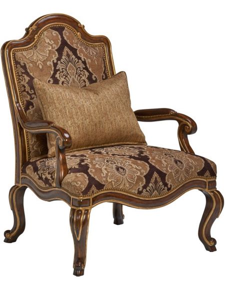 Luxurious Cornucopia of Plenty Accent Chair