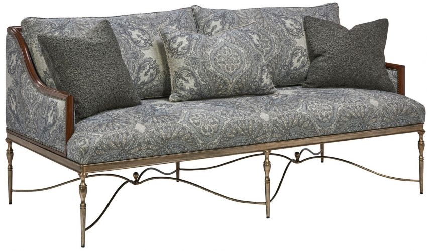 Modern Furniture Gorgeous Periwinkle Blooms Sofa