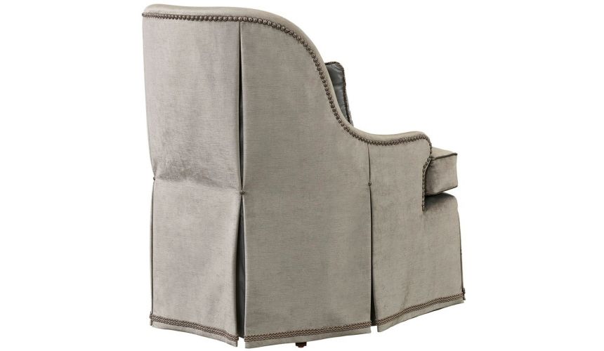 CHAIRS, Leather, Upholstered, Accent High End Lining of Clouds Armchair