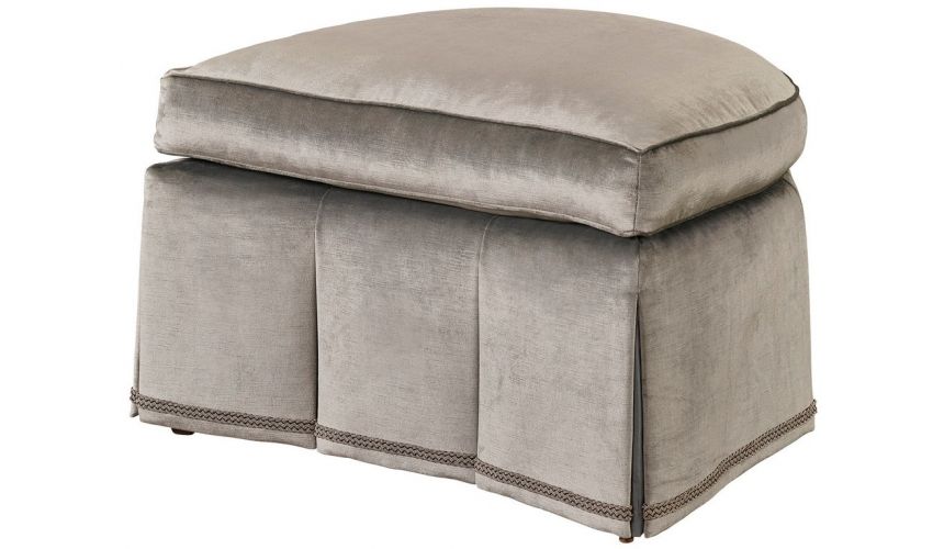 OTTOMANS Stunning Gentle Rain Ottoman