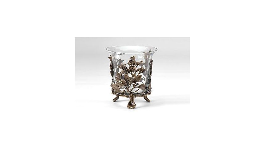 Decorative Accessories Home Accessories Solid Brass Crystal Planter