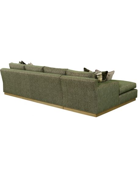 SECTIONALS - Leather & High End Upholstered Furniture Stunning Jungle Rain Sectional
